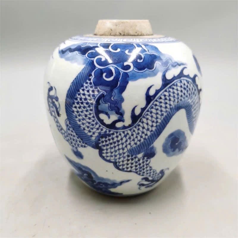  Bình gốm rồng men cổ họa tiết vẽ tay BKCECN-9351 