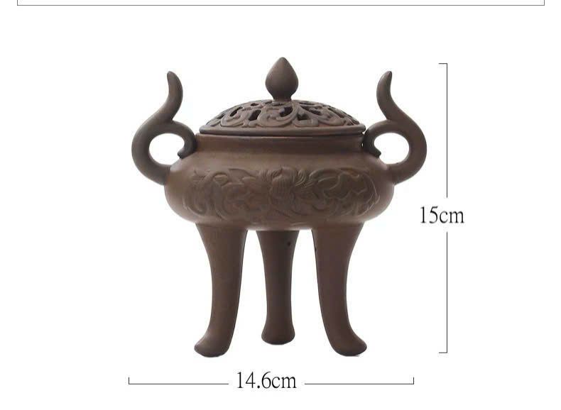  Xông trầm hoa sen gốm cổ BKCECN-9350 