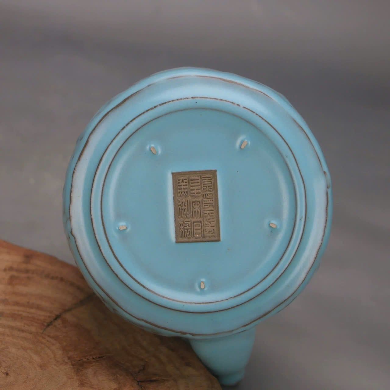  Bình trà cổ men xanh BKCEVN-8215 