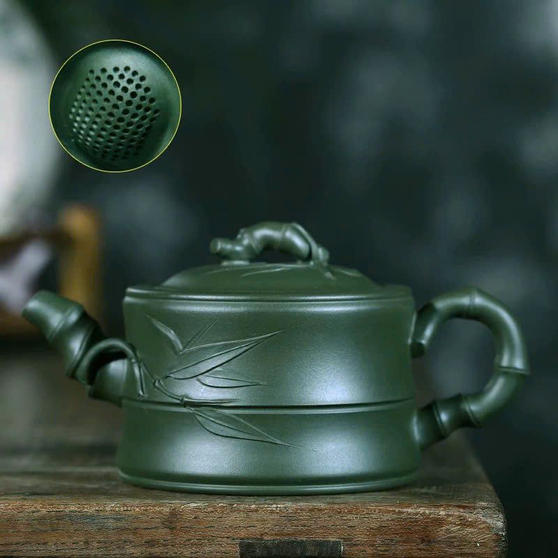  Bộ ấm chén tử sa thân trúc BKCECN-9349 