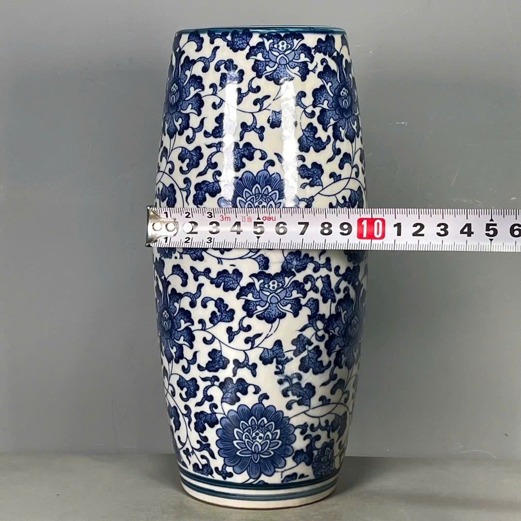  Bình hoa dây men xanh họa tiết vẽ tay BKCECN-9356 