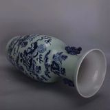  Cặp lục bình men xanh họa tiết vẽ tay BKCECN-9359 