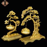  Xông trầm hương bằng đồng mạ vàng cao cấp BKMECN-9230 
