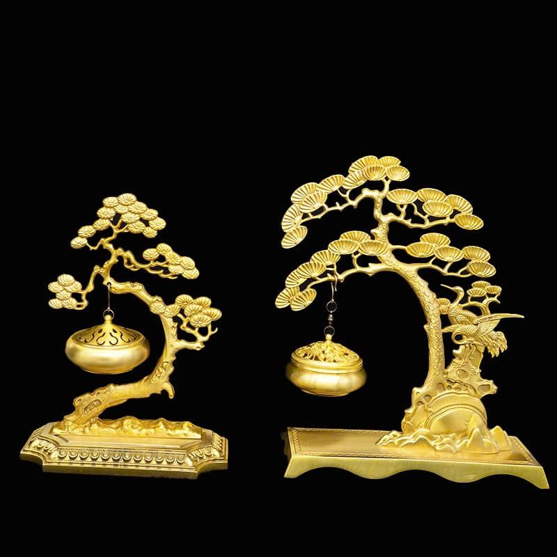  Xông trầm hương bằng đồng mạ vàng cao cấp BKMECN-9230 