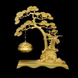  Xông trầm hương bằng đồng mạ vàng cao cấp BKMECN-9230 