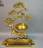  Xông trầm hương treo cây tùng bằng đồng cao cấp BKMECN-9231 