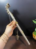  Điếu đồng họa tiết tiết Di Lặc tráng bạc 