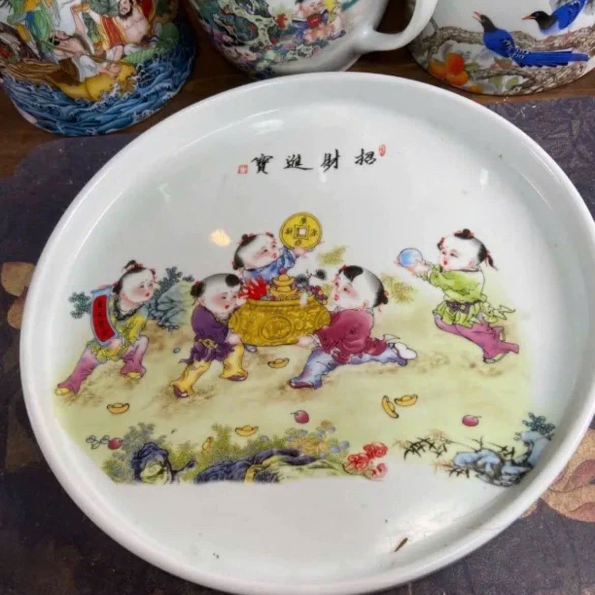  Bộ tích sứ họa tiết sứ tài lộc họa tiết vẽ tay cao cấp BKCECN-9362 