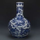  Bình gốm rồng sưu tầm độc đáo dáng tỏi BKCECN-9368 
