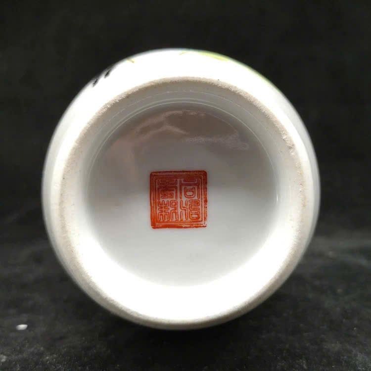  Cặp lục bình gốm sứ họa tiết hoa sen sưu tầm BKCECN-9381 