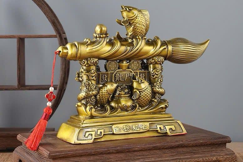  Bút thư pháp phong thủy bằng đồng đúc 