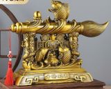  Bút thư pháp phong thủy bằng đồng đúc 