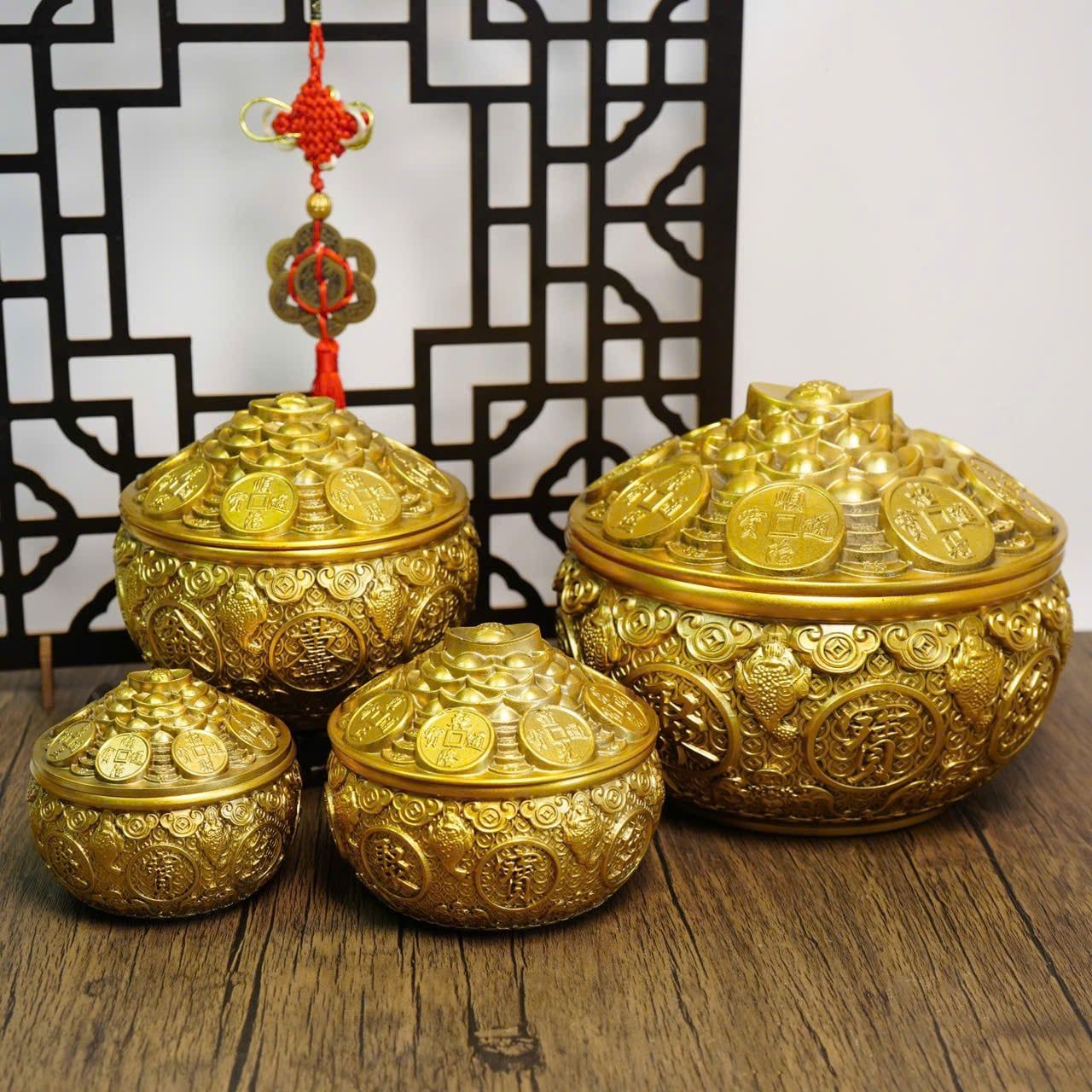  Bát tụ bảo phong thủy bằng đồng đúc BKMECN-9242 