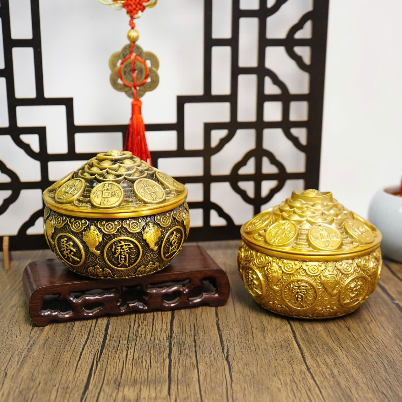  Bát tụ bảo phong thủy bằng đồng đúc BKMECN-9242 