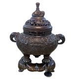  Xông trầm cổ bằng đồng BKMECN-9243 
