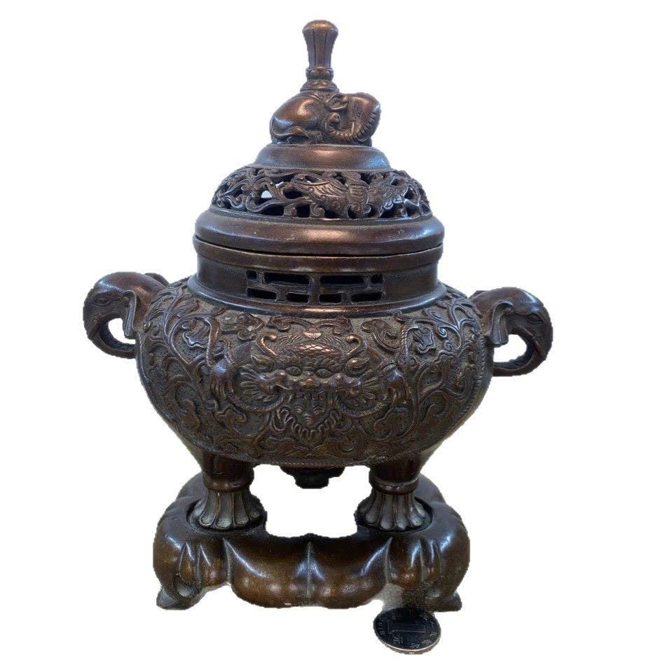  Xông trầm cổ bằng đồng BKMECN-9243 