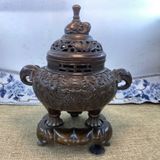  Xông trầm cổ bằng đồng BKMECN-9243 