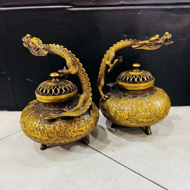  Xông trầm đồng hình rồng BKMECN-9256 