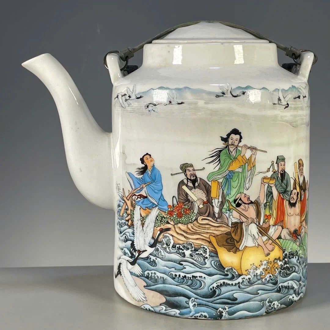  Tích gốm bát tiên quá hải BKCECN-9390 