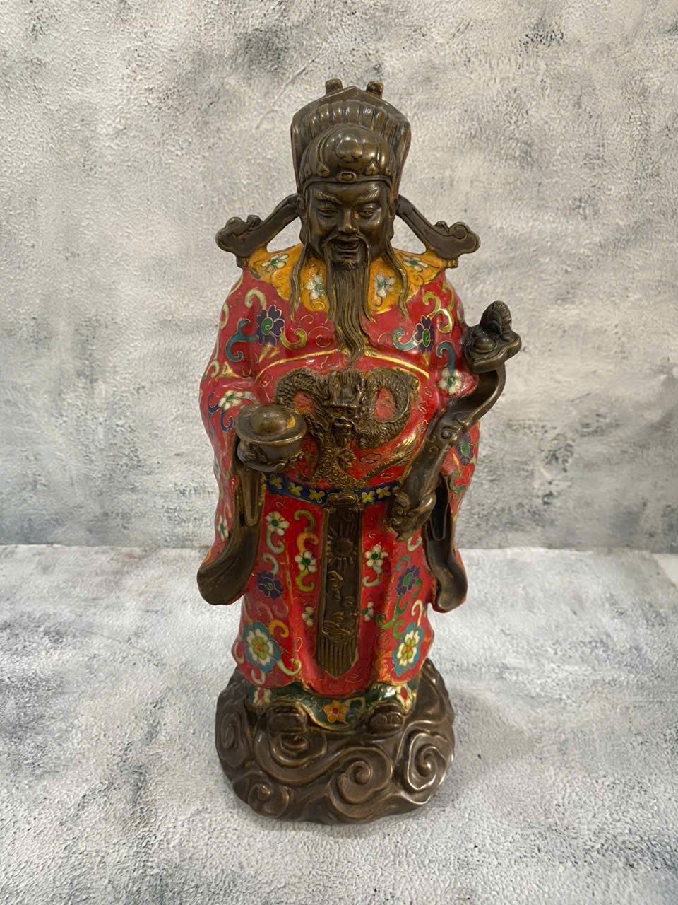  Cụ thần tài đồng pháp lam BKMECN-9260 