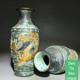  Cặp bình đồng rồng phượng cổ BKMECN-9297 