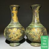  Cặp bình đồng rồng phượng sưu tầm BKMECN-9296 