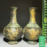  Cặp bình đồng rồng phượng sưu tầm BKMECN-9296 