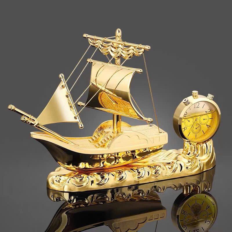  Mô hình thuyền buồm để xe hơi kết hợp đồng hồ BKMECN-9307 