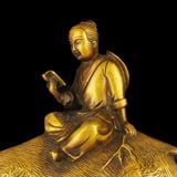  Tượng Tiểu đồng chăn trâu đọc sách bằng đồng BKMECN-9305 