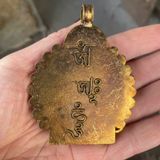  Mặt phật mạ vàng thủ công Nepan cổ sưu tầm BKMECN-9307 