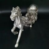  Ngựa đồng tài lộc kéo thỏi vàng BKMECN-9323 