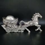  Ngựa đồng tài lộc kéo thỏi vàng BKMECN-9323 