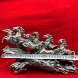  Tượng Bát Mã Phi Thiên đồng mạ bạc BKMECN-9320 