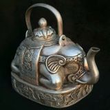  Bình Voi đồng mạ bạc BKMECN-9317 