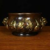  Bát Tụ Bảo 12 con giáp Bằng Đồng BKMECN-9316 