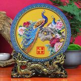  Đĩa cảnh than hoạt tính làm sách không khí tự nhiên họa tiết chim BKCEVN-8252 