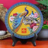  Đĩa cảnh than hoạt tính làm sách không khí tự nhiên họa tiết chim BKCEVN-8252 