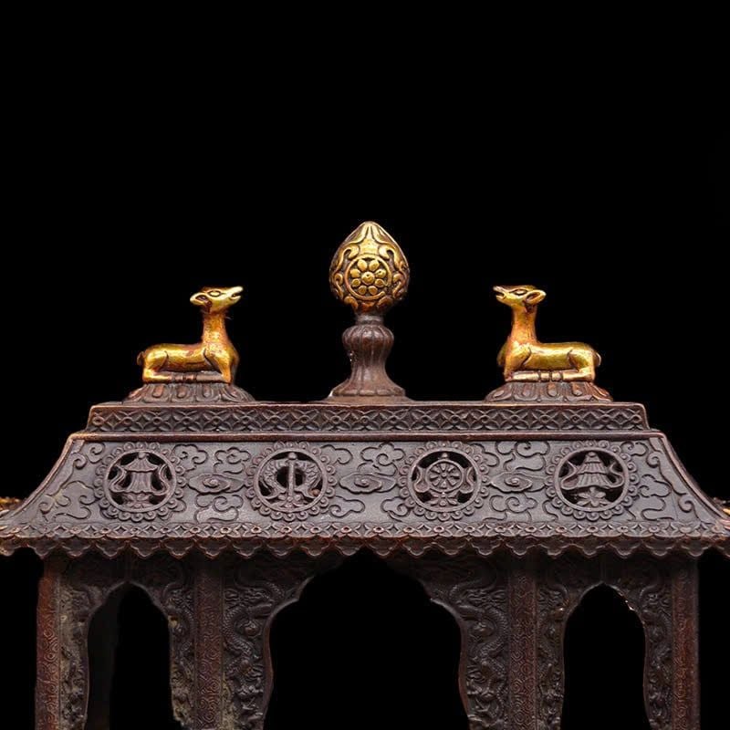  Lư hương đồng vẽ vàng BKMECN-9348 