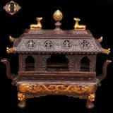  Lư hương đồng vẽ vàng BKMECN-9348 