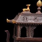  Lư hương đồng vẽ vàng BKMECN-9348 