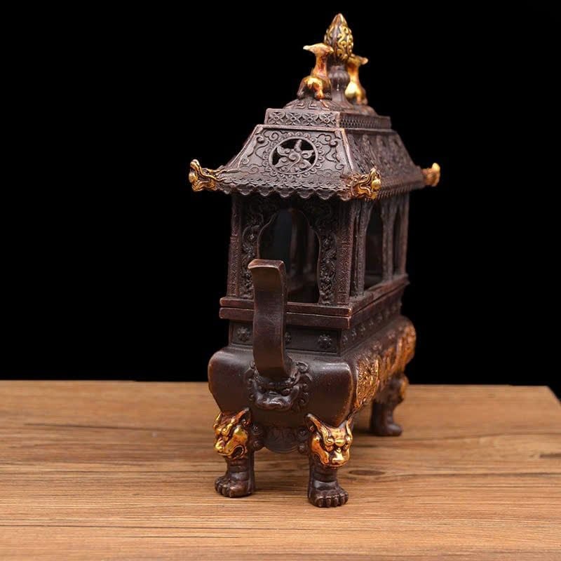  Lư hương đồng vẽ vàng BKMECN-9348 