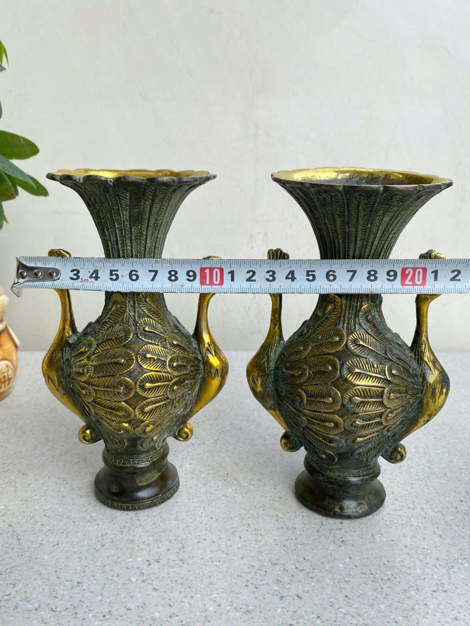  Cặp Bình Chim Công Hai Đầu BKMECN-9359 