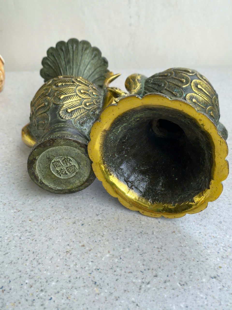  Cặp Bình Chim Công Hai Đầu BKMECN-9359 