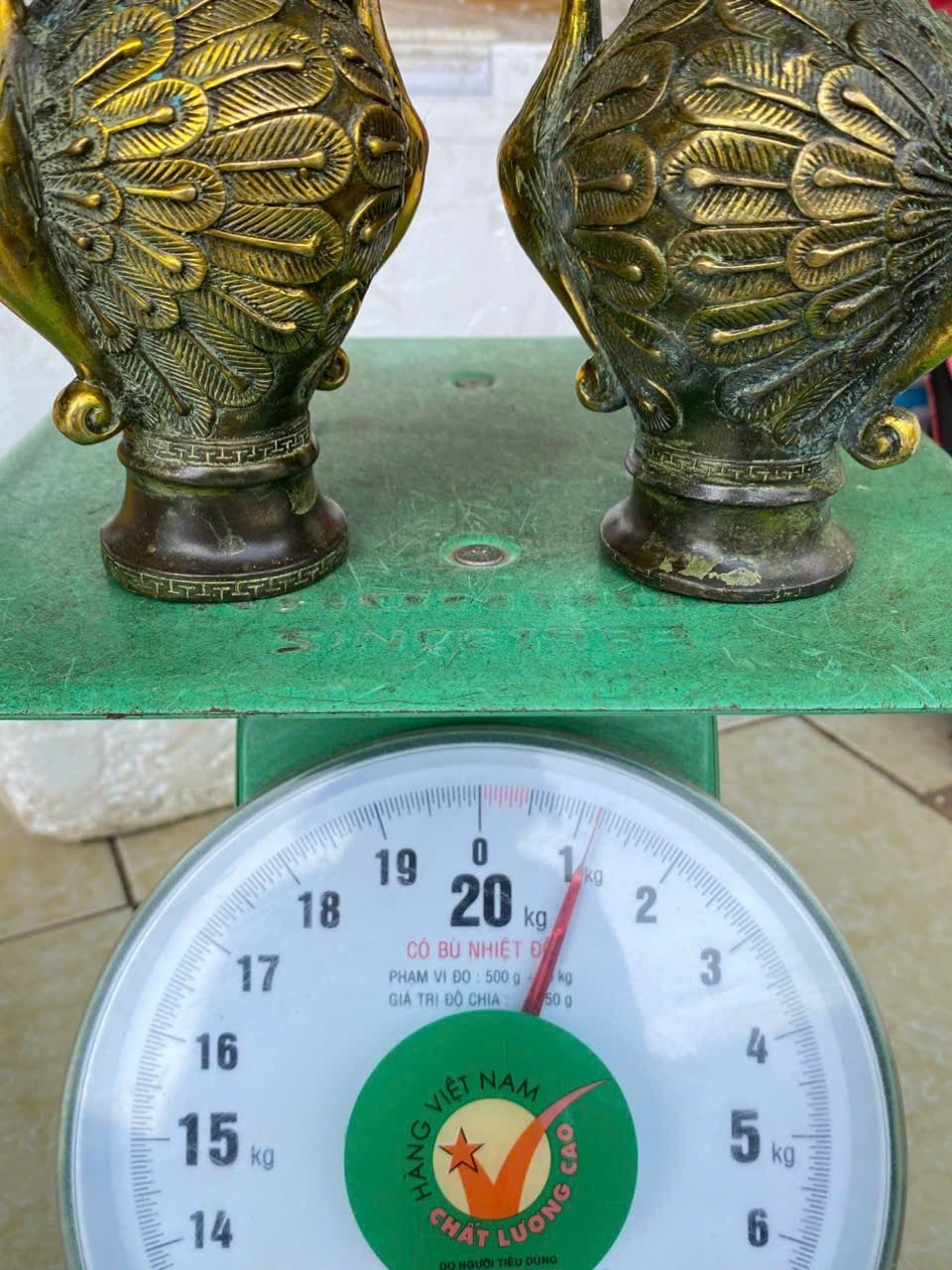  Cặp Bình Chim Công Hai Đầu BKMECN-9359 