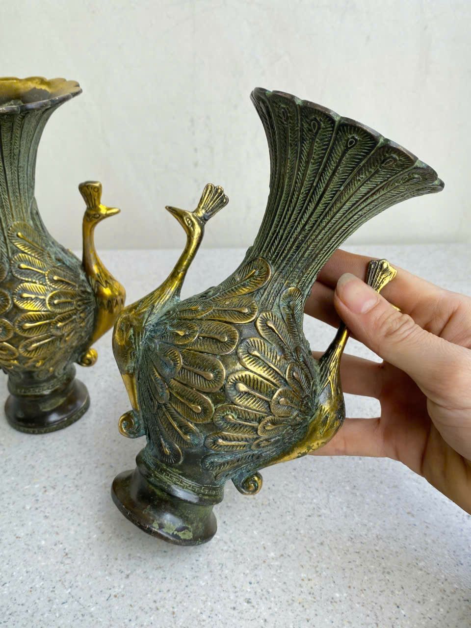  Cặp Bình Chim Công Hai Đầu BKMECN-9359 