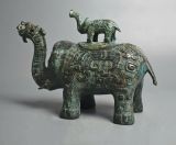  Bình đồng hình voi xưa BKMECN-9352 