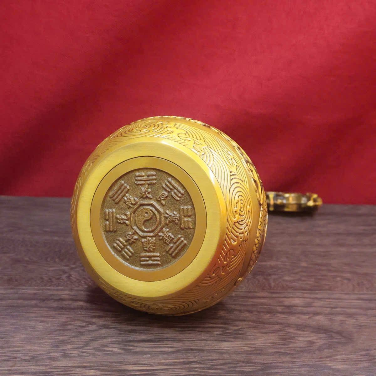  Hồ lô phong thuỷ đồng hoạ tiết rồng phượng BKMECN-9354 