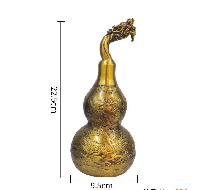  Hồ lô phong thuỷ đồng hoạ tiết rồng phượng BKMECN-9354 