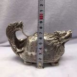  Ấm Rùa Đồng Rồng Mạ Bạc BKMECN-9357 