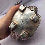  Ấm Rùa Đồng Rồng Mạ Bạc BKMECN-9357 